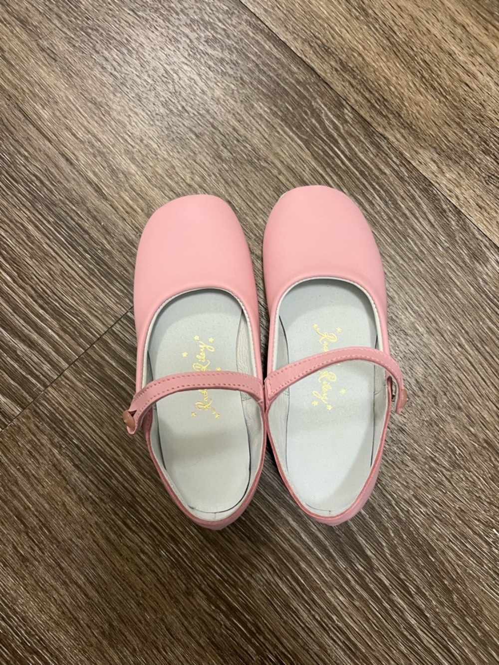 NEW Rachel Riley Girls Pink Mary Jane Shoes Size 29